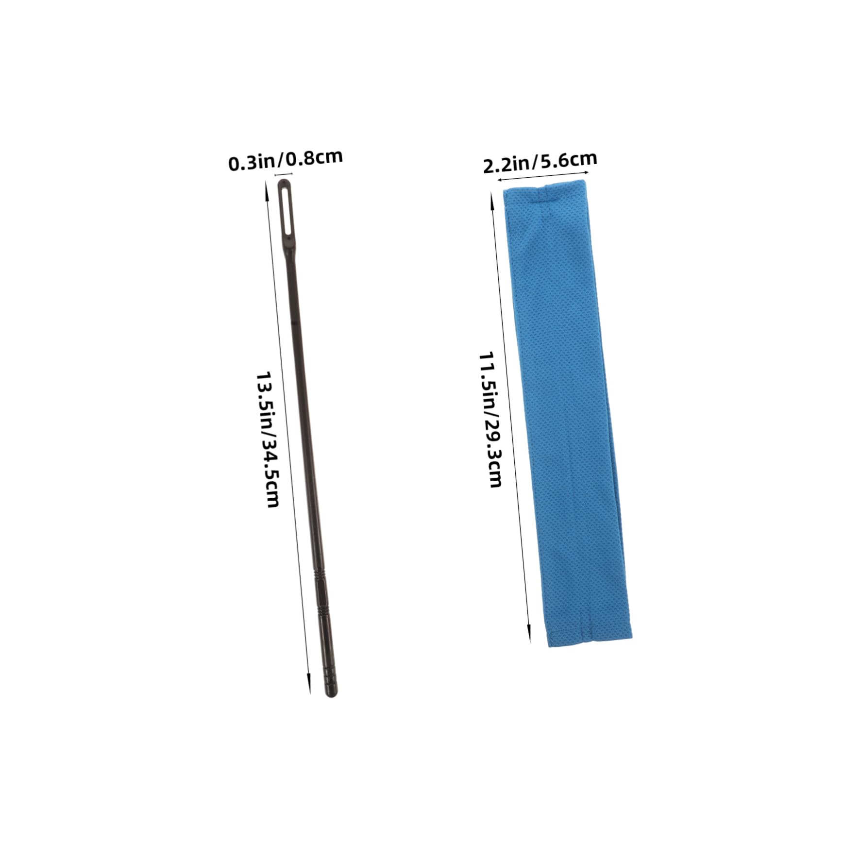 ERINGOGO Flute Cleaning Cloth Probe Vinyl Record Bottle Brushes for Cleaning Decking Wrench Stylus Accessories Clarinet Swab Cloth Tune Holder Musical Wire Keyboard Wipes Player Blue