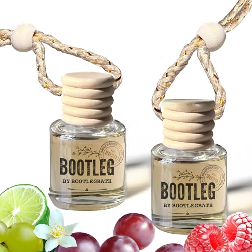 Image of Car Air Freshener Diffuser, GrapeBerry Bliss Aromatherapy, Natural Fragrance Oil, Long Lasting, by Bootleg Collection, Made in USA