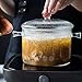 TAMUME 1.5L Olla de Vidrio para Cocinar, Doble Asa Imagen de TAMUME 1.5L Olla de Vidrio para Cocinar, Doble Asa