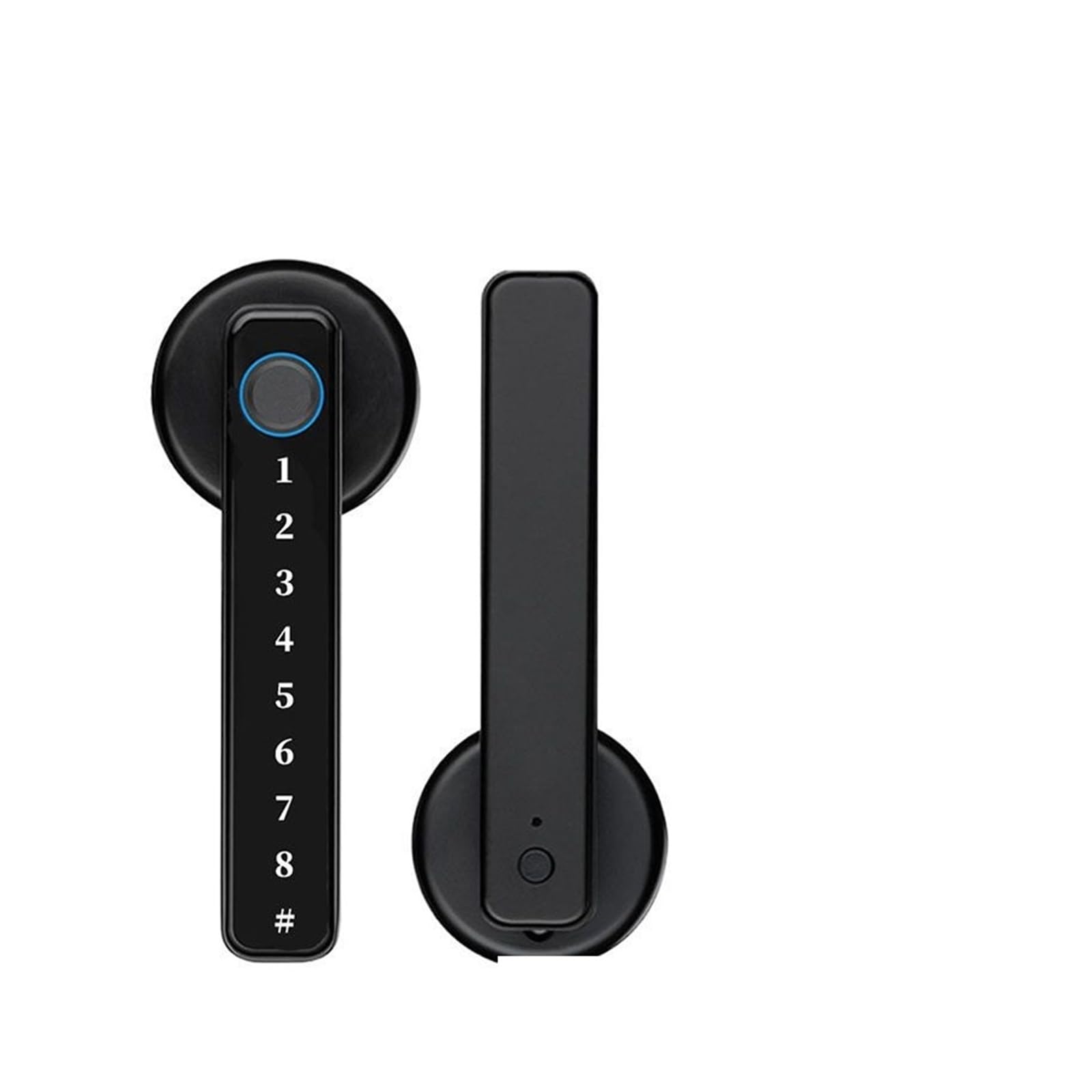 Smart BLE Fingerprint Door Lock Digital Electronic with Password/Key/APP Unlock(Nero)