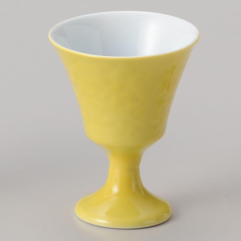 せともの本舗 Yellow Glazed Spring and Autumn High Base Delicacy [6 x 8cm 60g] [Delicacy] | Restaurant, Ryokan, Japanese Tableware, Restaurant, Stylish, Tableware, Commercial Use