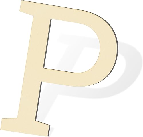 Miniatura 8 de Letras de madera para decoración de pared, letra T grande de madera de 12 pulgadas para manualidades, letras de madera del alfabeto en blanco sin