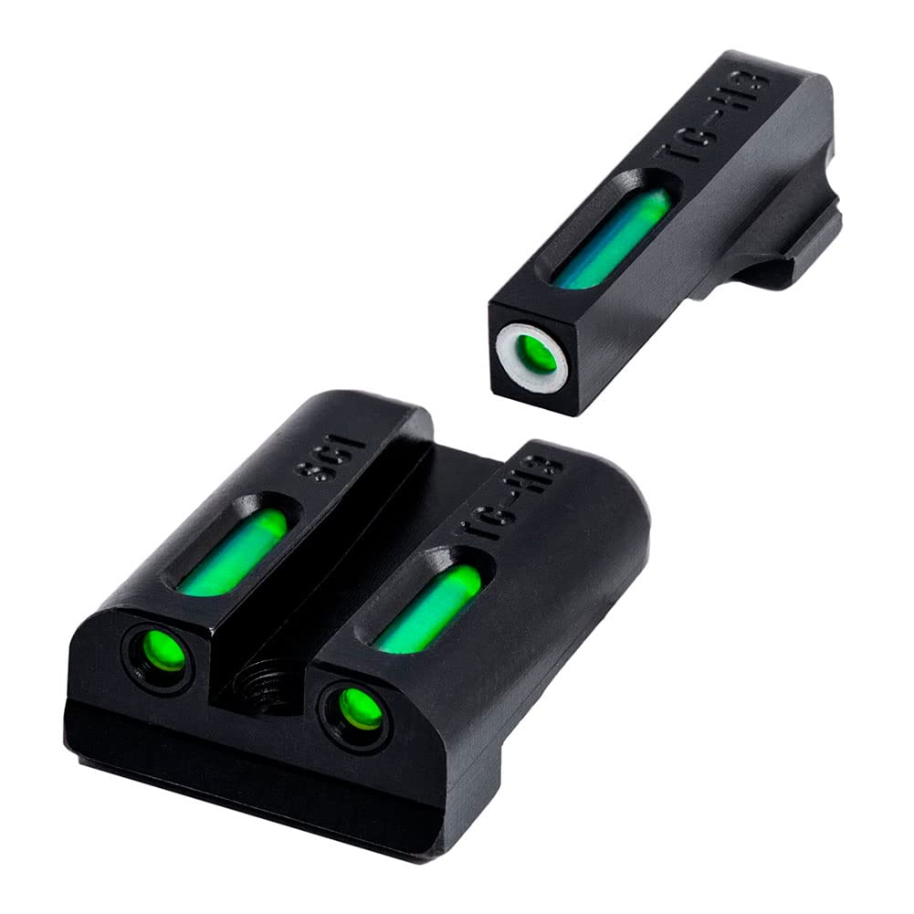 TRUGLO TFX Handgun Sight | Durable Shock-Resistant Compact Brightly Glowing Tritium &amp; Fiber-Optic Xtreme Day/Night Sight for Handguns