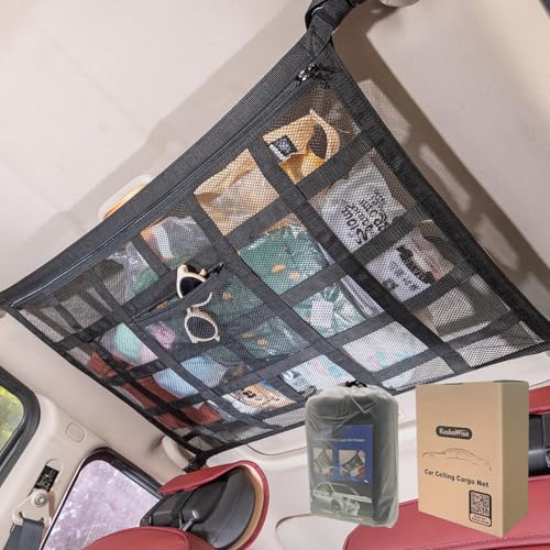 Kaskawise Upgrade Car Ceiling Cargo Net...
