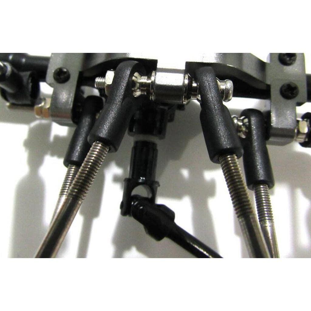 8 Pièces Tige Servo RC Ensemble Liaison Métallique Tige Extrémité Bielle Installation Rapide Convient pour Usage Modélisme Auto Pièces Accessoires, Paquet B