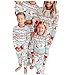 Weihnachtskostüm-Familie-Set Paare-Kinder Kuschelig Weihnachtspyjama-Schlafanzug-Kostüme-Winter Streifen Schlafoverall Schlafanzughose Winterschlafanzug Weihnachtsanzug Hausanzug Ganzkörperanzug T6