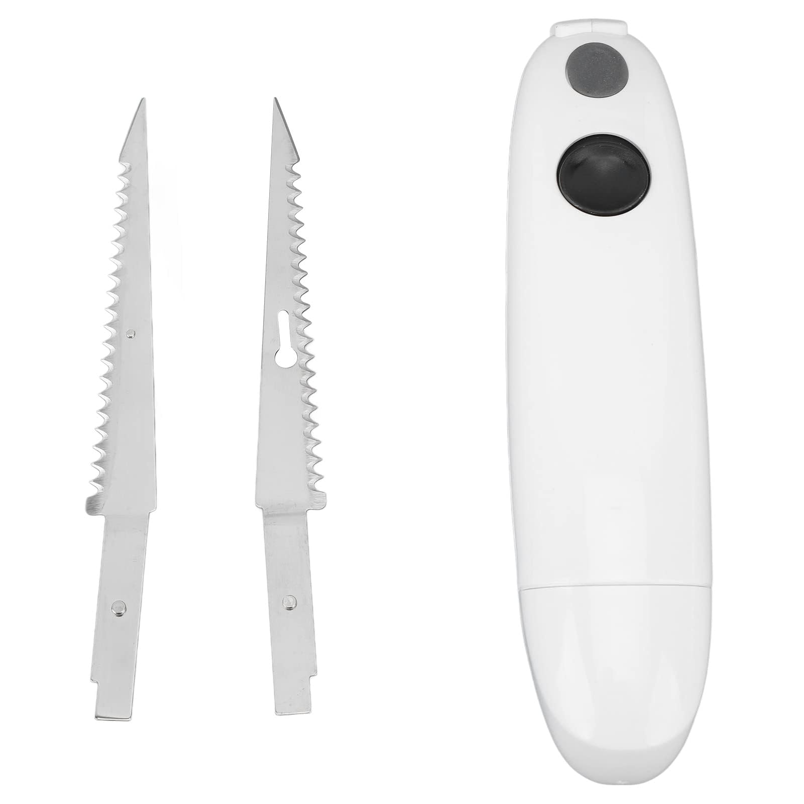 Couteau Électrique Sans Fil - Filet, Steak, Dé - Acier Inoxydable pour Cuisine, Dinde, Pain, Fromage, Légumes