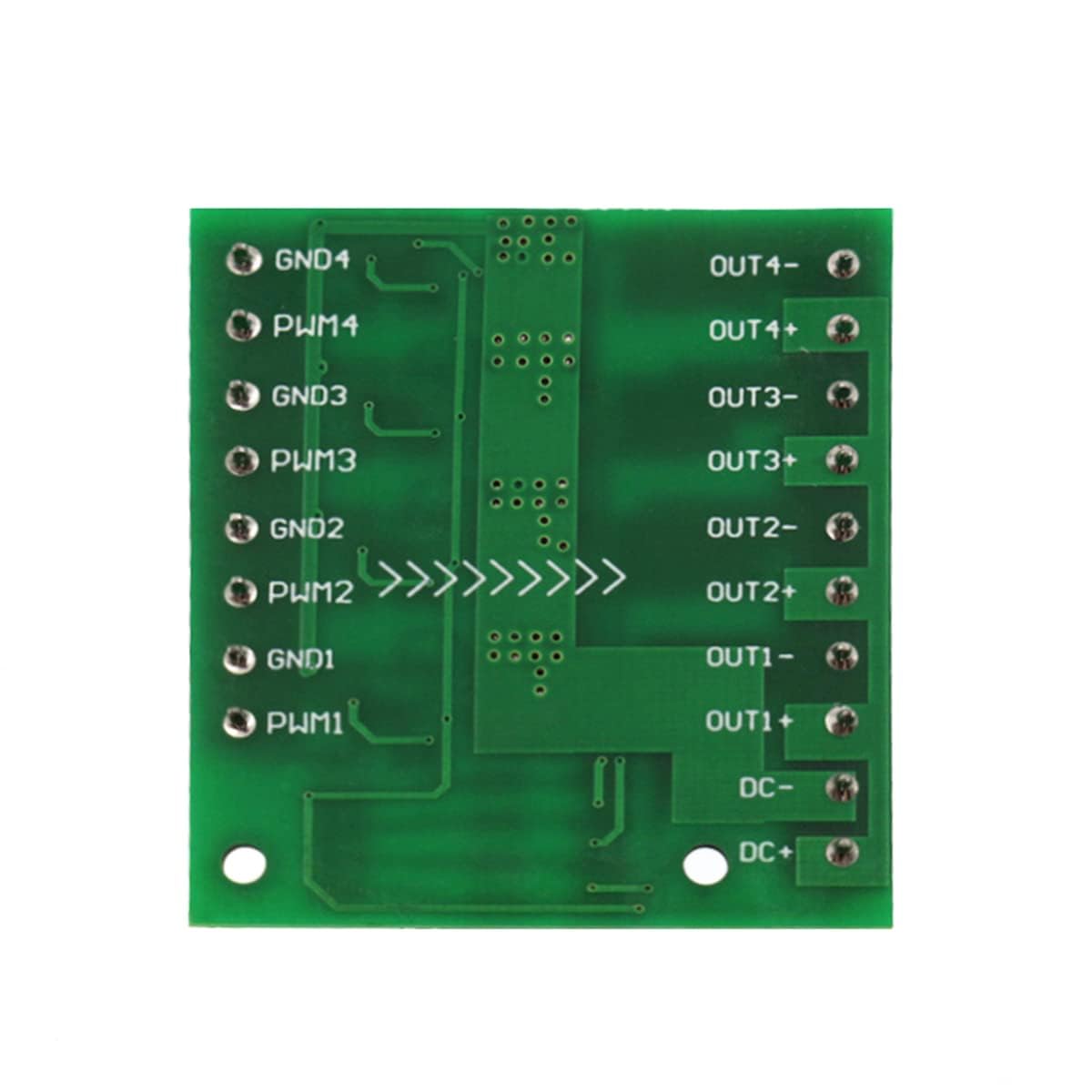 Modulo Amplificatore PWM MOSFET 4 Canali con Fotoaccoppiatore PC817 Ingresso 3-20V Uscita 3,7-27V 10A per PLC