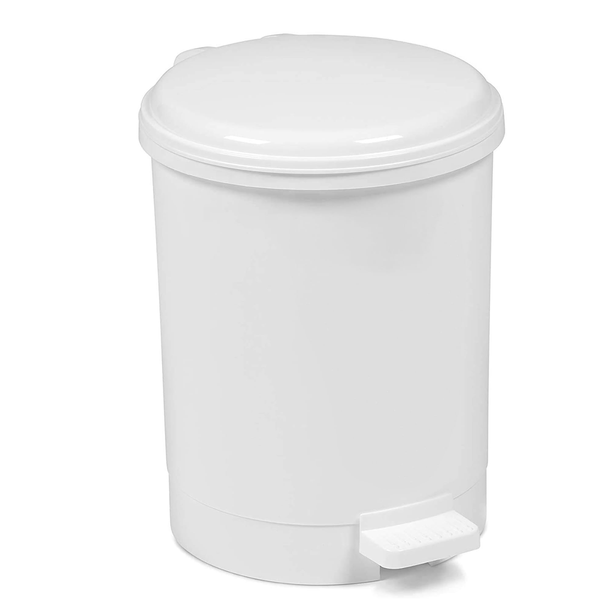 Chabrias Ltd 20 Litre Pedal Waste Bin With Removable Liner for Kitchen, Office, Indoor Recycling and Commercial Utility (White)