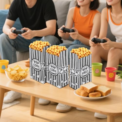 Bolsas de palomitas que no manchan con capa antigrasa para noches de cine sin manchas 8