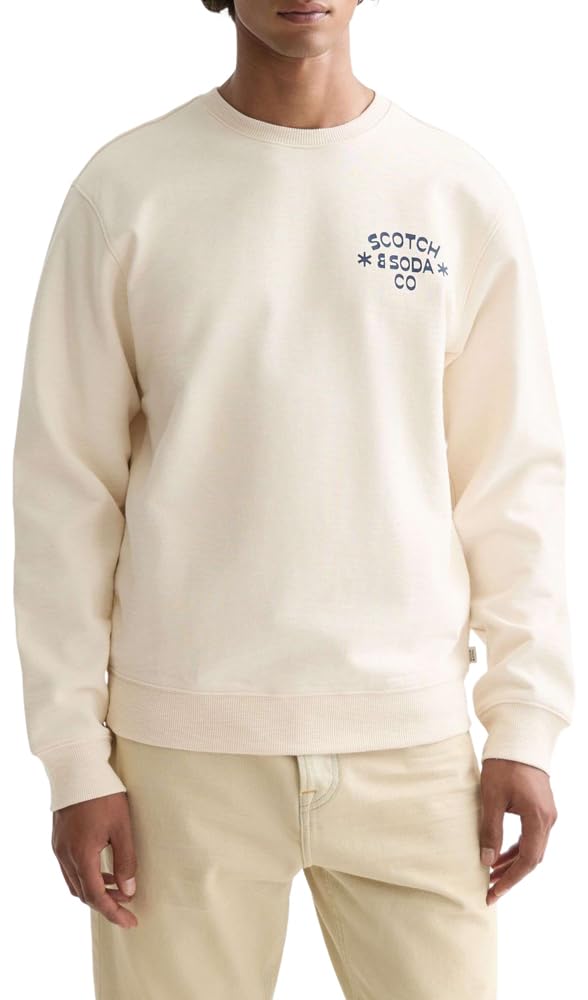 Scotch & Soda Left Chest Artwork Crewneck Sweatshirt