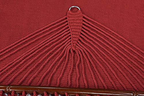 Jumbo Caribbean Hammock - 55 Inch - Soft-Spun Polyester (Red) #TOP1