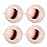 Washable Reusable Gel Lint Roller for Pet Hair, Tecogue Portable Dog Cat Pet Hair Remover for Clothes, Laundries, Sticky Cleaner, Dust Fuzz Fur for Travel Household (Pink-4pcs)