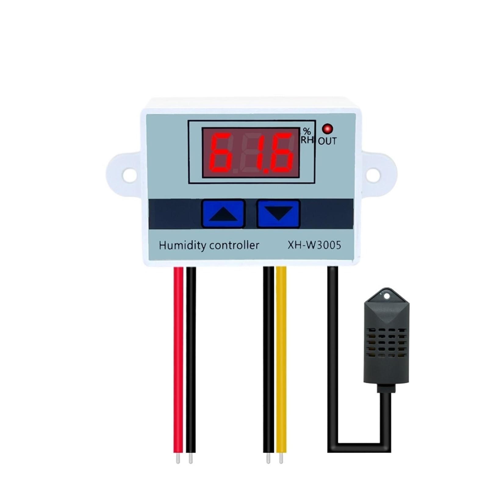W3005 12V 24V 220V Digital Humidity Controller instrument Humidity control Switch hygrostat Hygrometer SHT20 Humidity sensor(DC24V)