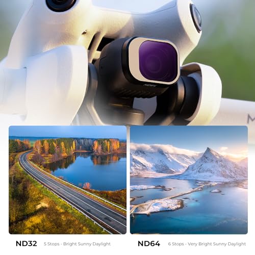 Image of K&F CONCEPT ND Filters Kit for DJI Mini 4 Pro, 4 Pack(ND8+ND16+ND32+ND64) | Neutral Density Light Reduction,Multi-Coated Optical Glass Filter,Footage Improve, Drone Camera Accessories - FD031