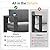 Solaste Aluminum Outdoor Patio Furniture Set, 5 Seats Patio Sectional Sofa with 5" Thick Cushion, Outdoor Patio Set with Coffee Table for Porch, Yard, Backyard, Deck, Grey