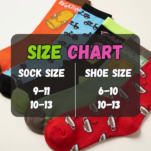 Image of Tipi Toe Women's Fun Patterned Dress Socks, 12-Pack Lightweight Colorful Crew Socks, Casual Novelty Assorted Designs