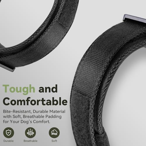 Image of 2026 Upgrade Waterproof Tactical AirTag Dog Collar, Built in AirTag Holder