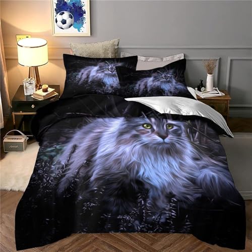 Parure de lit double 200x200cm avec housse de couette 3D douce