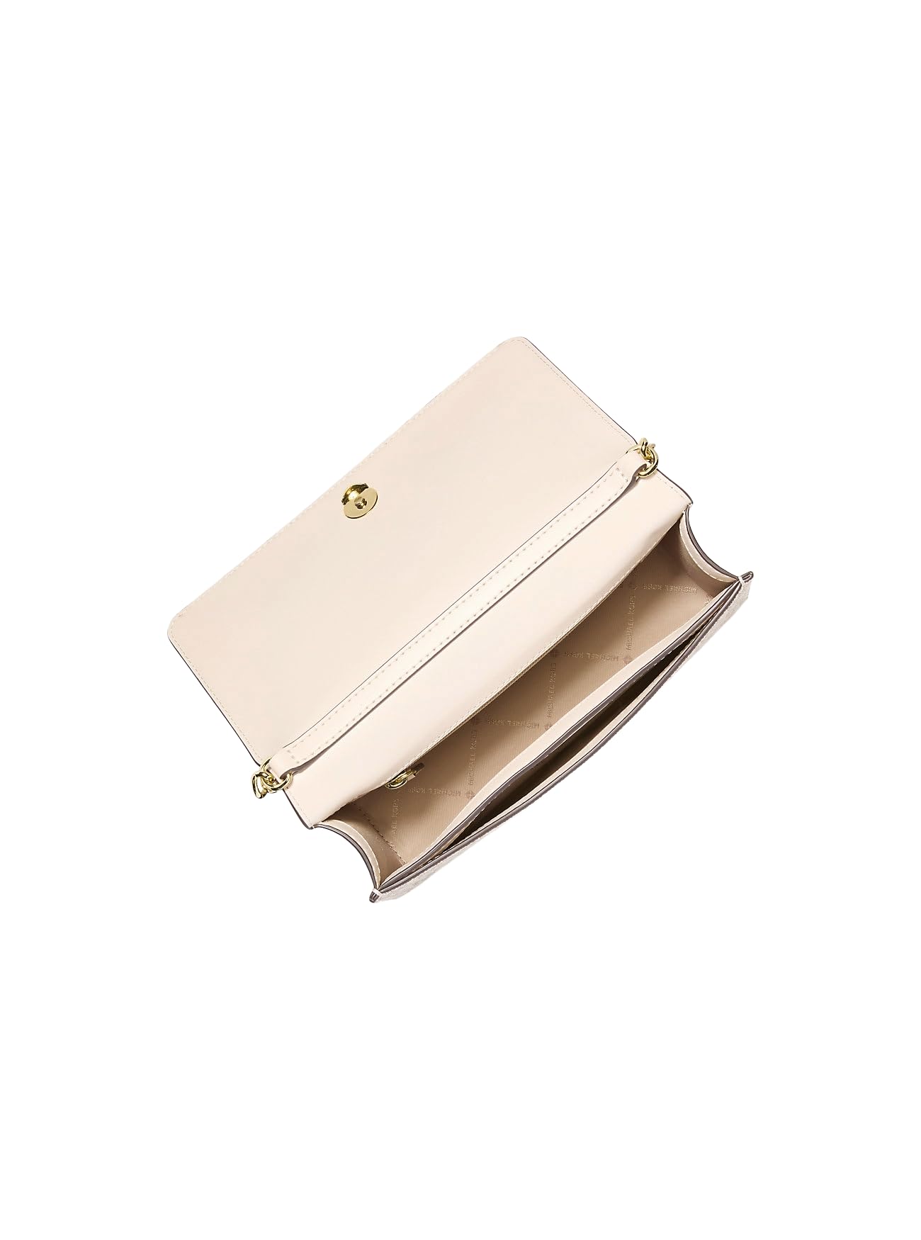 Michael Kors Jet Set - Bolso cruzado con logotipo Signature Light Cream Multi