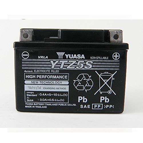 YUASAユアサ YTZ5S バッテリー GROM MSX125 純正採用 GTZ5S YTX4L-BS GTX4L-BS 互換 充電済発送