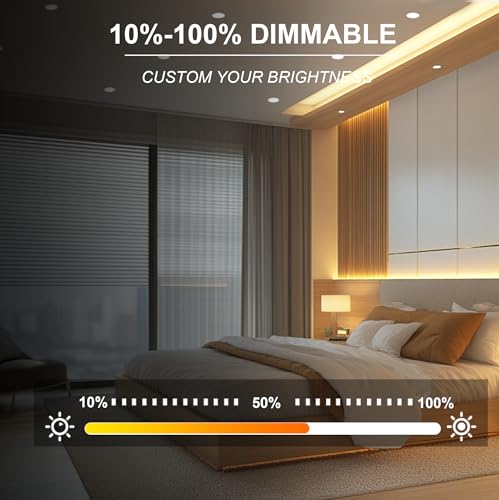 Cloudy Bay LJD006WH5C-6PK 6 Pack 6 Inch 5Cct Ultra-Thin Led Recessed Ceiling Light thumb #3