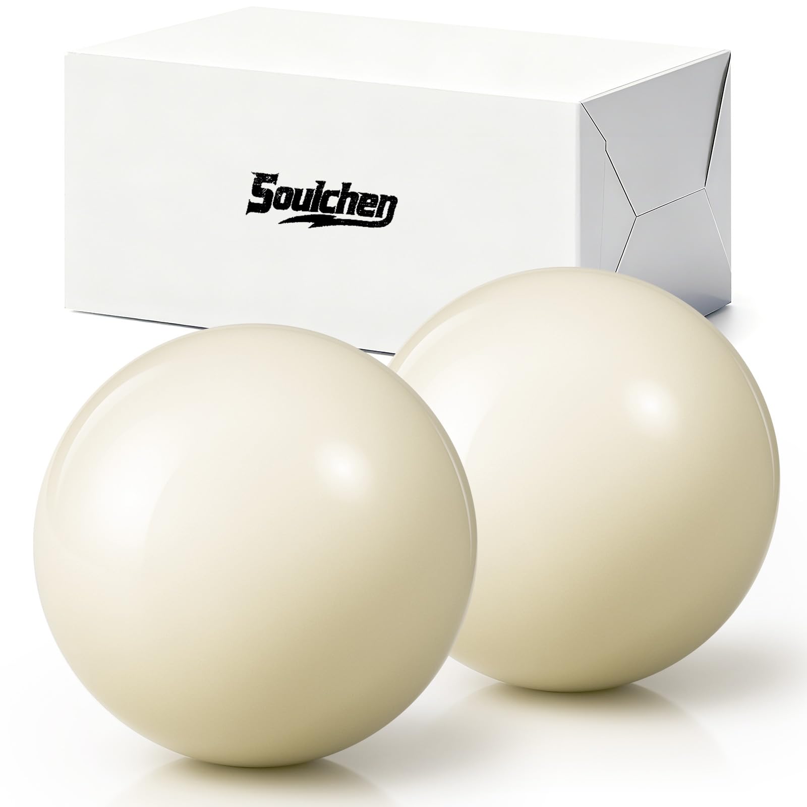 Soulchen Oversized Cue Ball 2 3/8" Training Ball Suitable for Billiard Pool Table for Coin-op and Barbox Tables