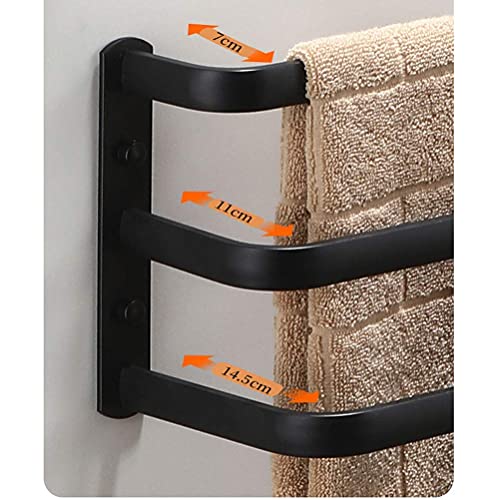 Porte-serviettes en aluminium multicouche blanc double couche mural