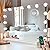 Kottova Vanity Mirror with Lights,Makeup Mirror with Lights, Hollywood Lighted Mirror with 15 Dimmable LED Bulbs,3 Colors Modes,Touch Control,USB Charging Port,Metal Frame,White