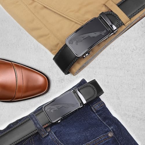 Image of ZORO Men's Vegan Leather Belt for Men, Formal /Casual,Autolock| Fit on up to 38 Inches Waist size (Free Size)