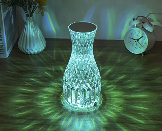 Buy Kresal Crystal Table Lamp USB Charging Touch Dimming Acrylic Vase Light Living Room Party