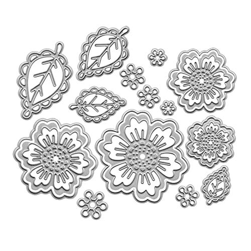 AHOMASH Metal Cutting Dies Flower Dies Leave Dies for DIY Scrapbooking Photo Album Decorative Craft Dies, Die Cuts for Card Making Scrapbooking Dies