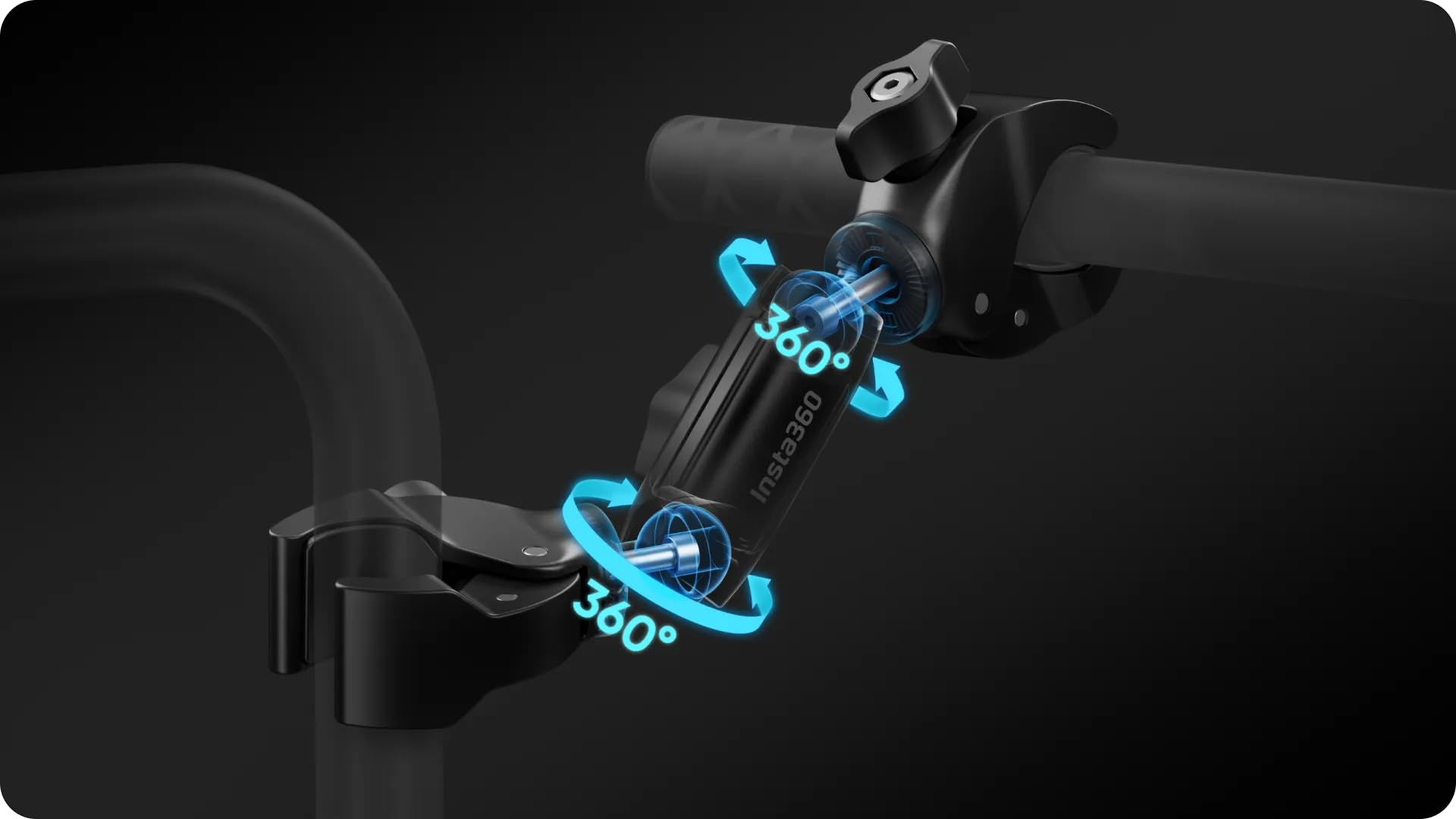 Insta360 Morsetto di supporto per bastone da selfie per moto Instax60 X5/X4/X3