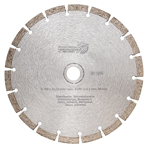 EDW Profi Diamant-Trennscheibe Universal Standard, 230 x 22,2 mm x 10 mm, schnittfreudige Universal Trennscheibe, für Beton Stahlbeton, Granit, Pflastersteinen Cover