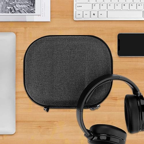 Image of VERTUS Headphone Carrying Hard Storage Bag Pouch Case Cover for Skullcandy Riff 2 On-Ear Wireless Headphones (Dark Grey)