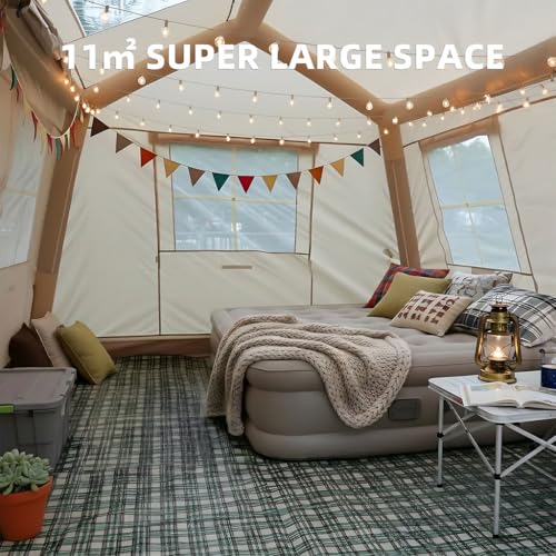 Carpa inflable para camping 8-10 personas con bomba miniatura 2