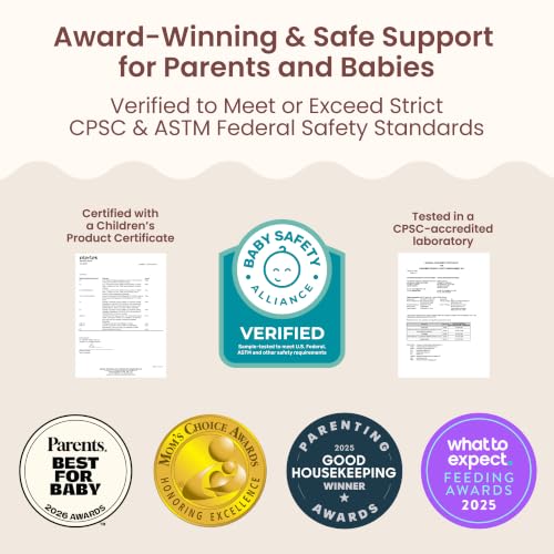 Image of Boppy Nursing Pillow - Verified Safe Breastfeeding Pillow with Softer Fill for Comfortable Support, Machine Wash & Dry Cover, Non-Toxic Materials - Green Sage Leaf