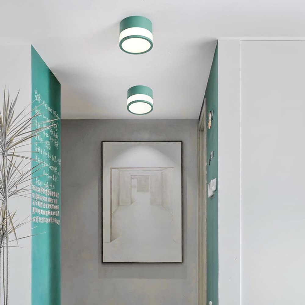 Foco empotrable de ficie Macaron de 7 W, Apliques de Techo, iluminación empotrada pequeña para armarios, Luces de Techo empotradas, iluminación empotrada