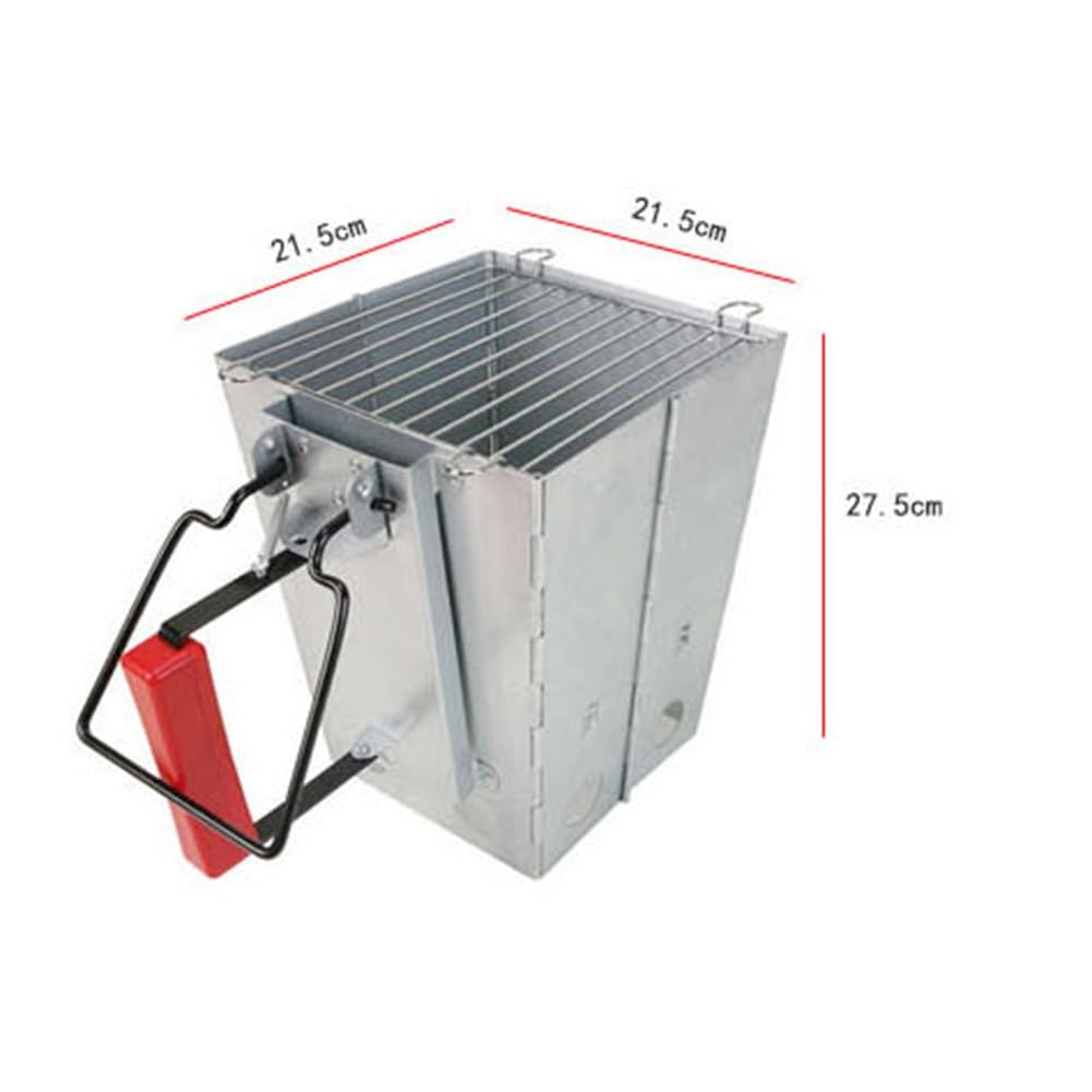 Chal Chimney Sr żaroodporne narzędzie do grillowania 27,5 x 27,5 x 21,5 cm przenośne składane ognisko idealne na imprezy i grillowanie