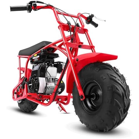 Oryxearth Mini Bike for Kids 105CC 4-Stroke Kid Gas Powered Mini Dirt Bikes Off-Road Motorcycle Gas Pocket Pit Trail Mini Bike W/EPA Approved, Up to 24 Mph Weight Support 185 LBS Cover