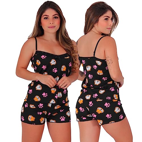 Kit 3 Baby Dolls Vivi Tecido Fibra Natural (Estampado, G)