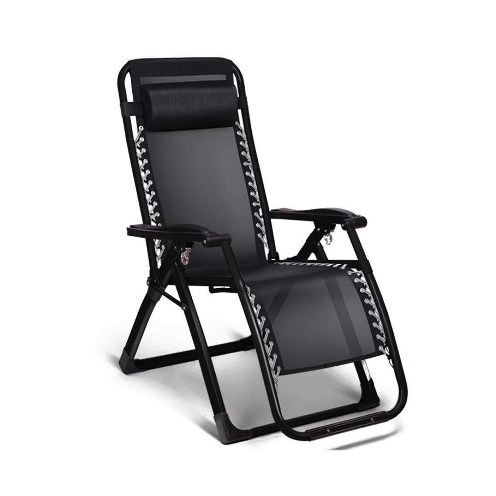 Chaise longue pliable zéro gravité en métal imperméable pour jardin