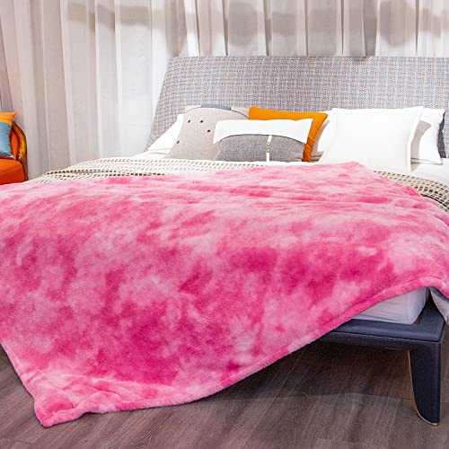 Obinsm Warm Blanket Pink Soft Fleece Blankets Throw Blankets For Bed #TOP1
