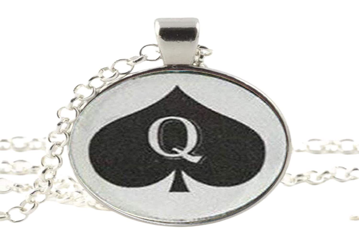 NXTU Queen of Spades Necklace Pendant Charm Jewelry Friend Gift