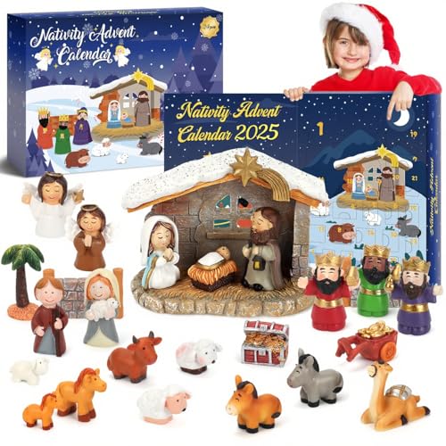 Krippen-Adventskalender 2025 für Kinder – 24-tägiges...