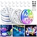 Unterwasser Licht, SODREE IP68 Wasserdicht Poolbeleuchtung 13 LEDS RGB Pool Licht mit Fernbedienung & Saugnapf, Badewanne Poolbeleuchtung Led Unterwasser für Schwimmbad, Brunnen, Aquarium