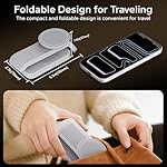 3 in 1 Foldable Wireless Travel Charging Station for MagSafe, Nightstand Magnetic Charger Stand for iPhone 17 16 15 14 Pro Max, Charging Dock with Night Light for Apple Watch/AirPods (White) - Image 3