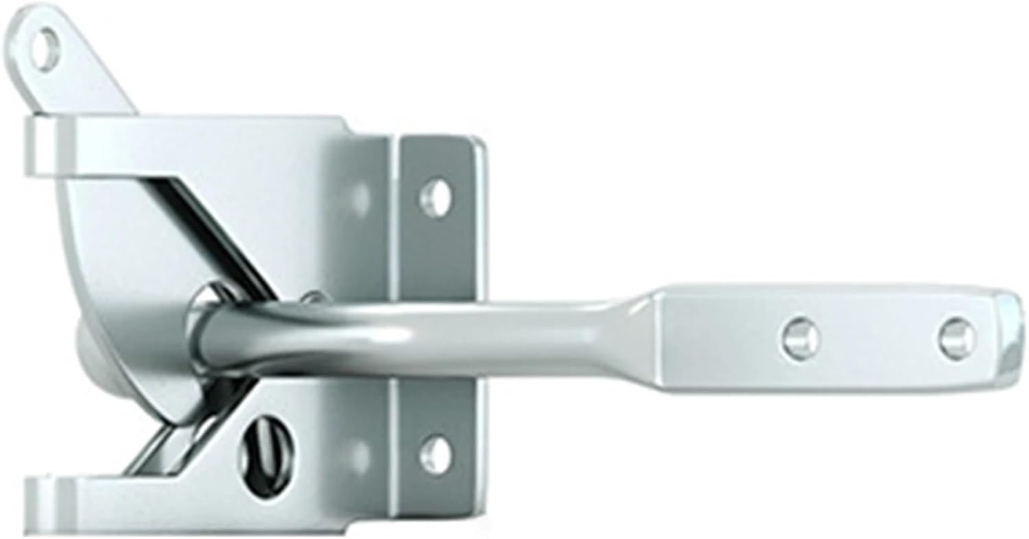 Steel Self-Locking Gate Latch, Rustic Fence Hardware for Garden, Pasture and Outdoor Wood Fences