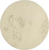 Vista 6 de Modway EEI-6271-BLB Cosmos - Mesa auxiliar redonda de madera Burl de 16 pulgadas, color marrón blanqueado