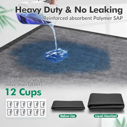Image of Upgraded Charcoal Puppy Pads, XXL 36''x36'' Pee Pads for Dogs, Super Absorbent Up to 12Cup, Odor Control & Leak Proof Dog Training Pads for Surgery, Older,Puppy, 45 Counts
